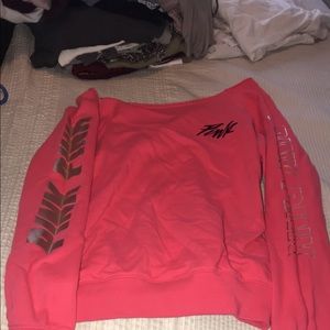 Pink crew neck